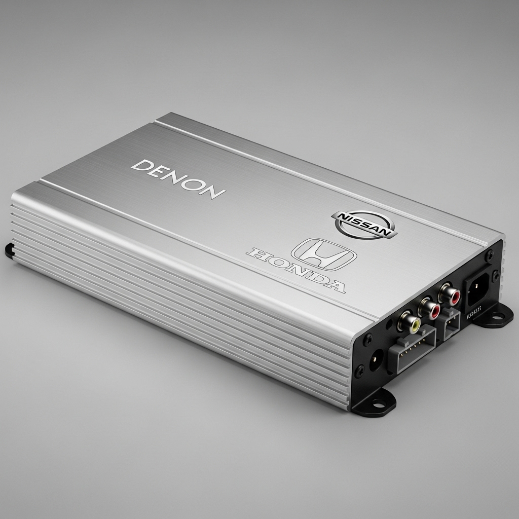 Amplificador original Onkyo, ejemplo de la ingeniería de audio japonesa en autos