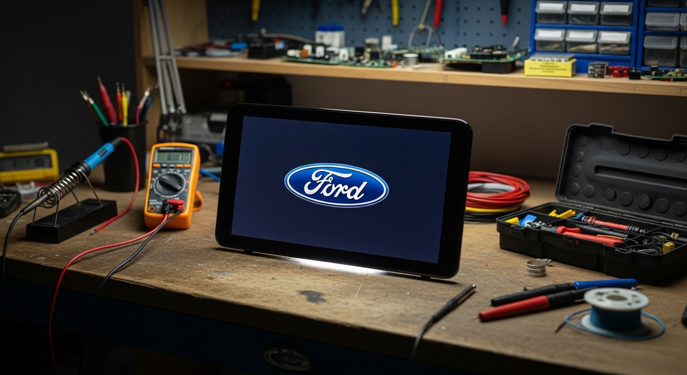 Fallas de pantalla Ford Focus en logo o sin audio