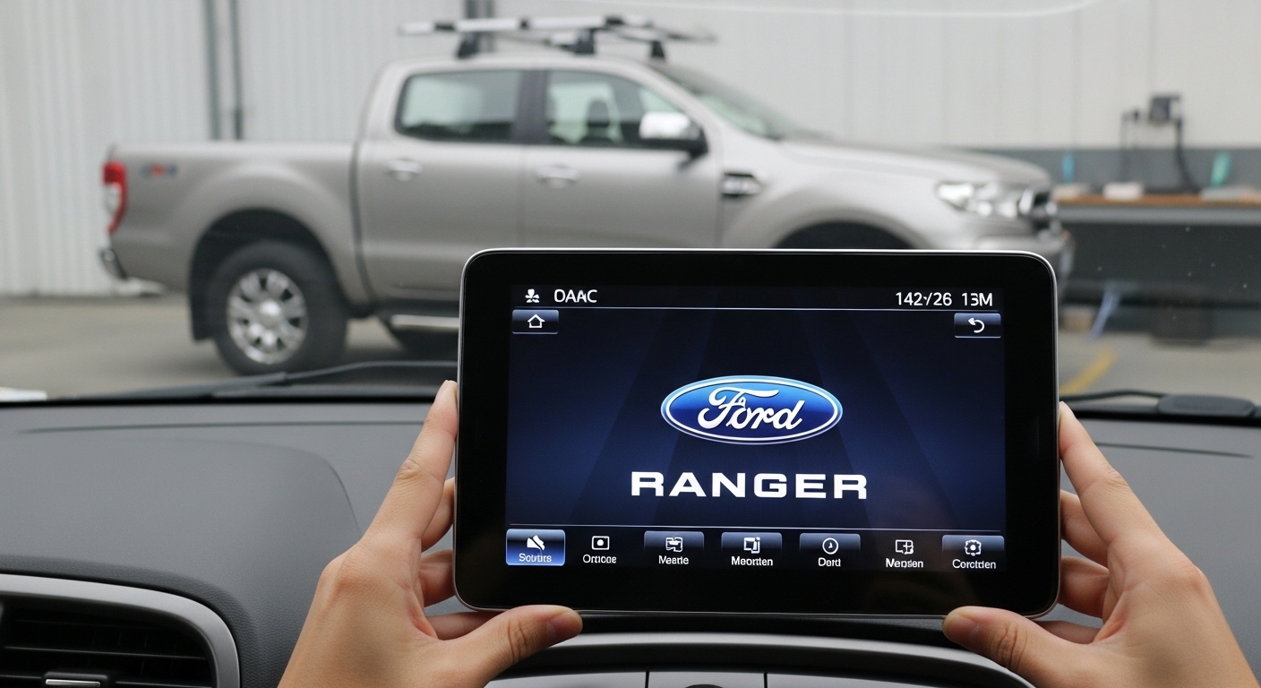 Pantalla Ford Ranger con bloqueos y apagones