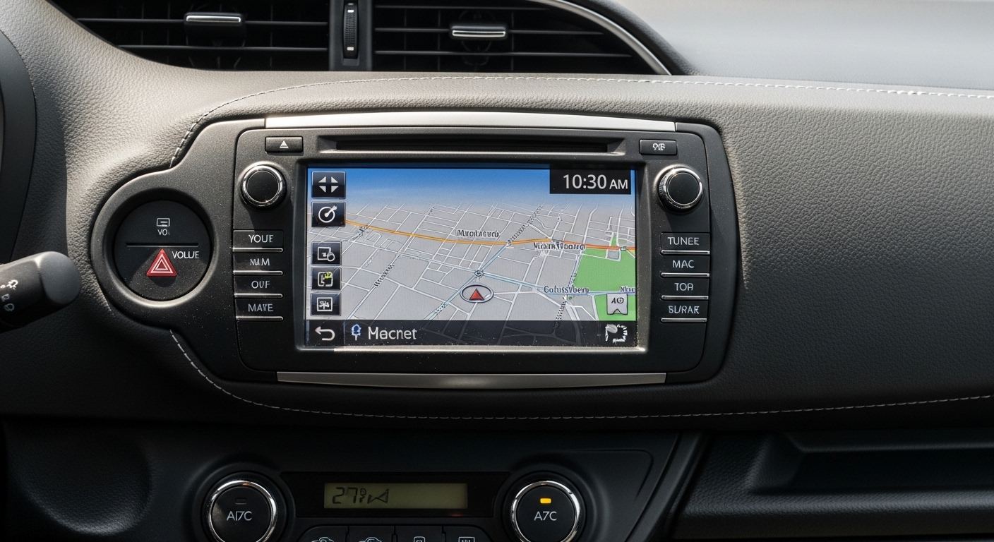 Pantalla táctil Toyota Yaris con respuesta lenta por datos corruptos
