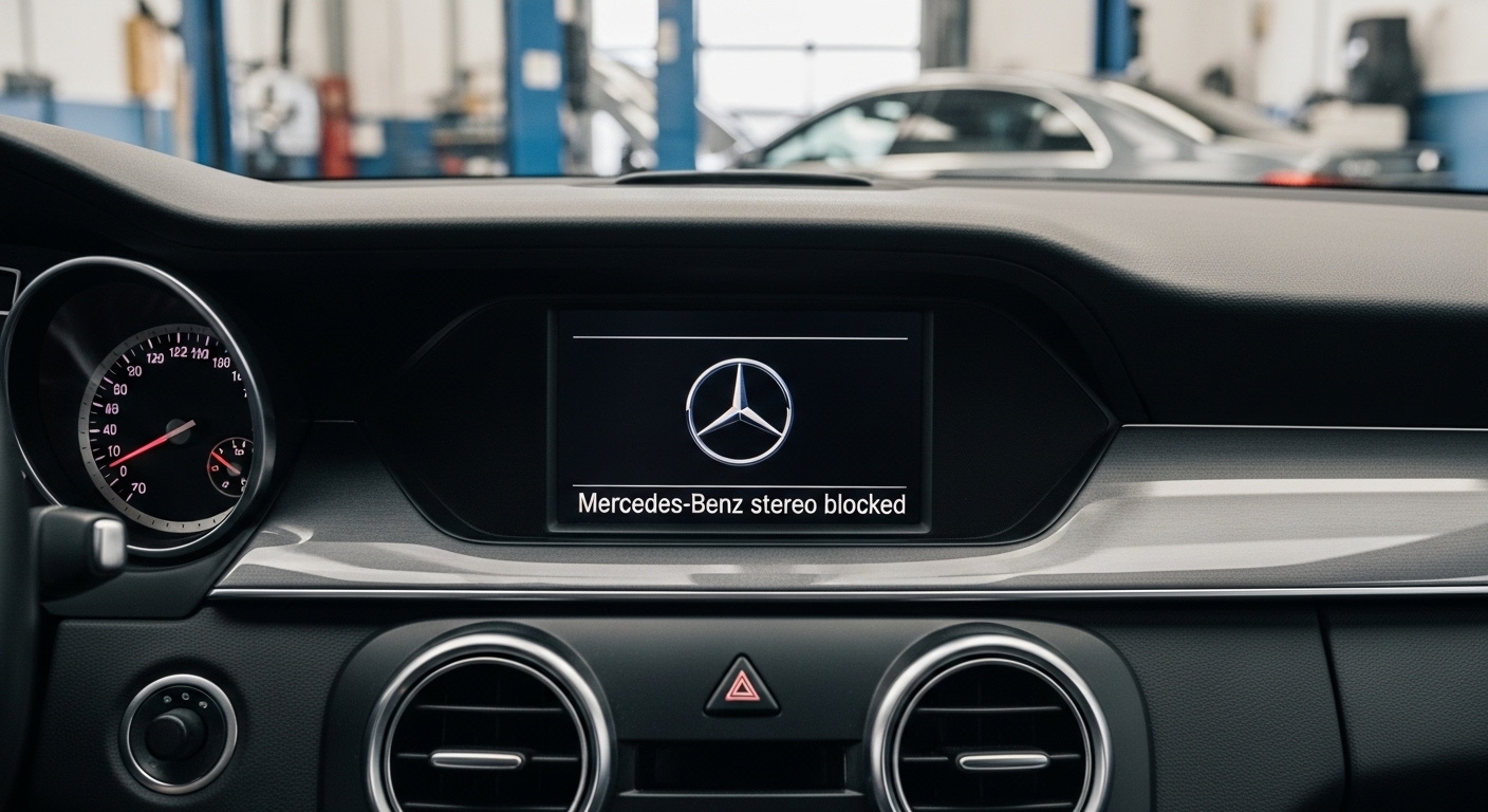 Estéreo Mercedes-Benz bloqueado por código