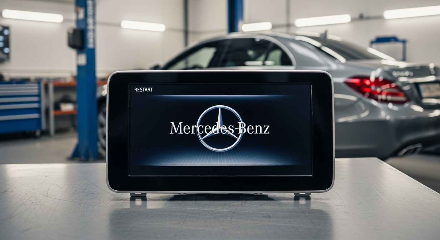 Pantalla Mercedes-Benz sin encender
