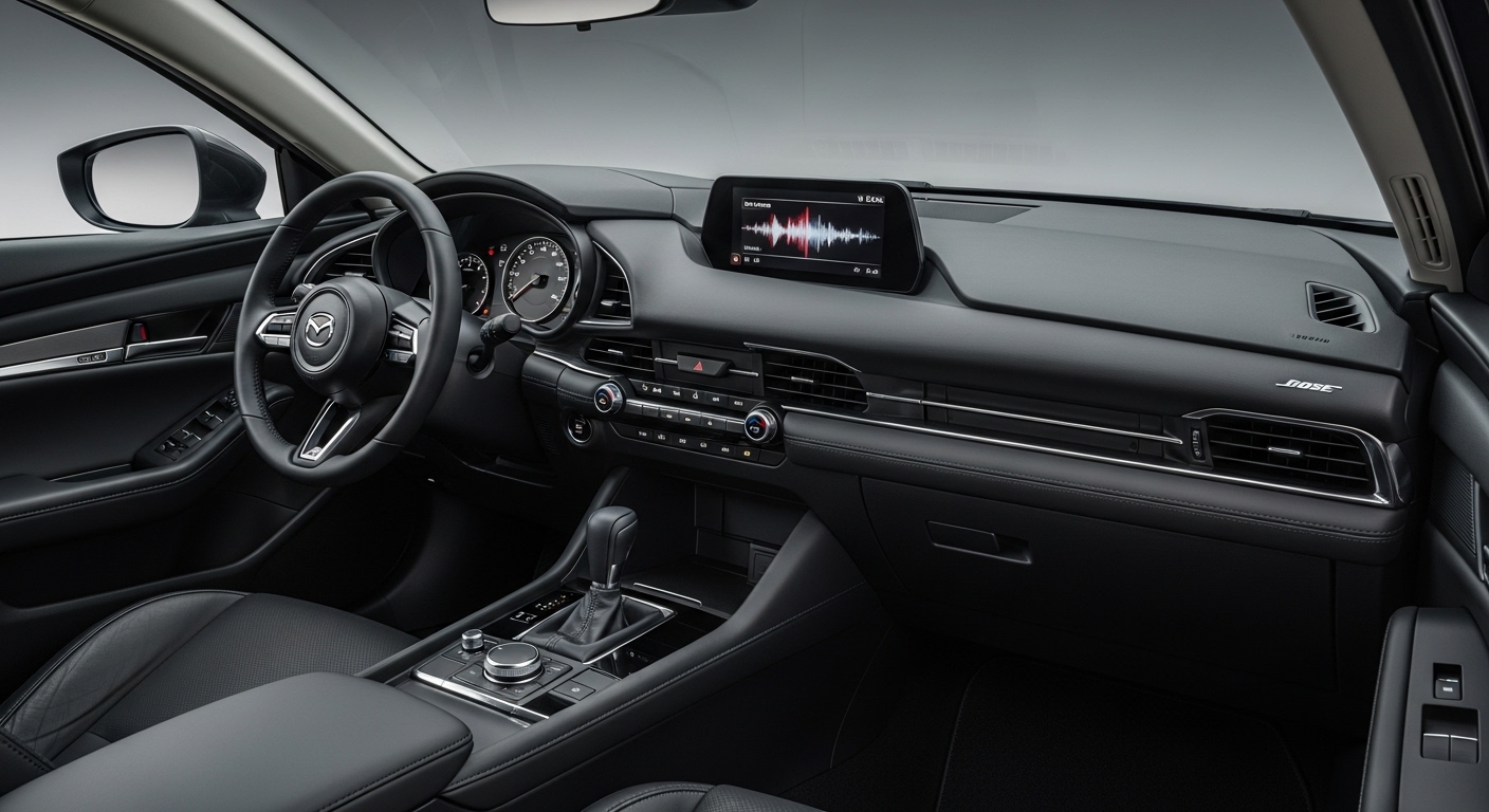 Diagnóstico de estéreo Mazda con equipo especializado