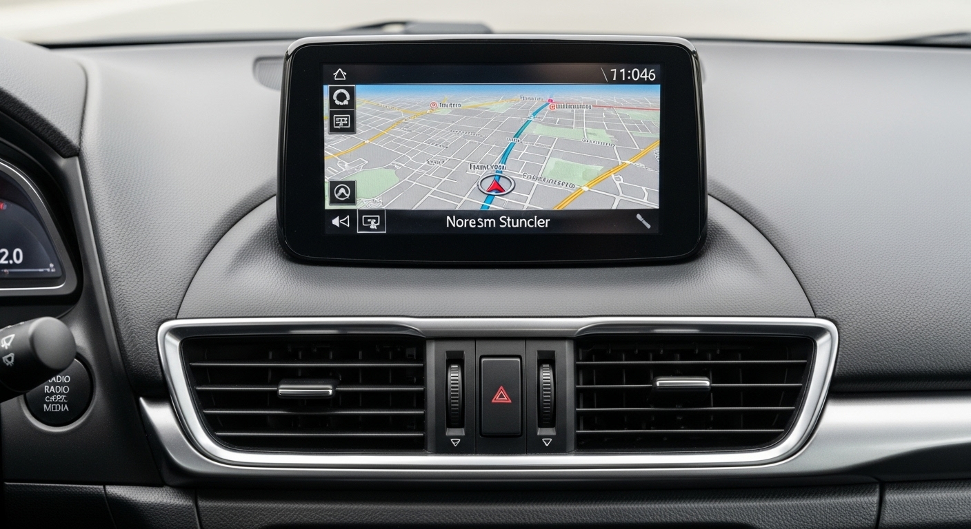 Falla de pantalla negra en estéreo de auto solucionada en Atlacomulco