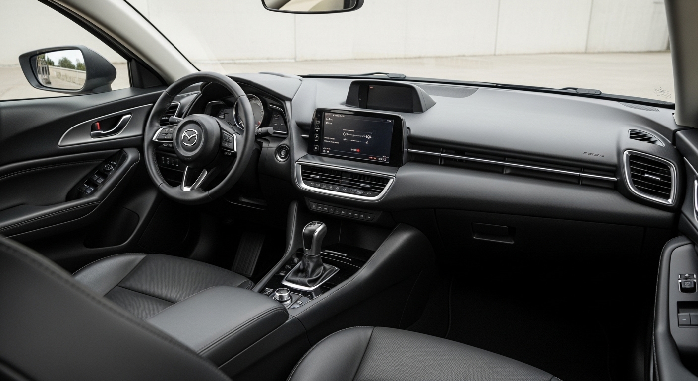 Módulo Mazda Connect en banco de pruebas para reparación