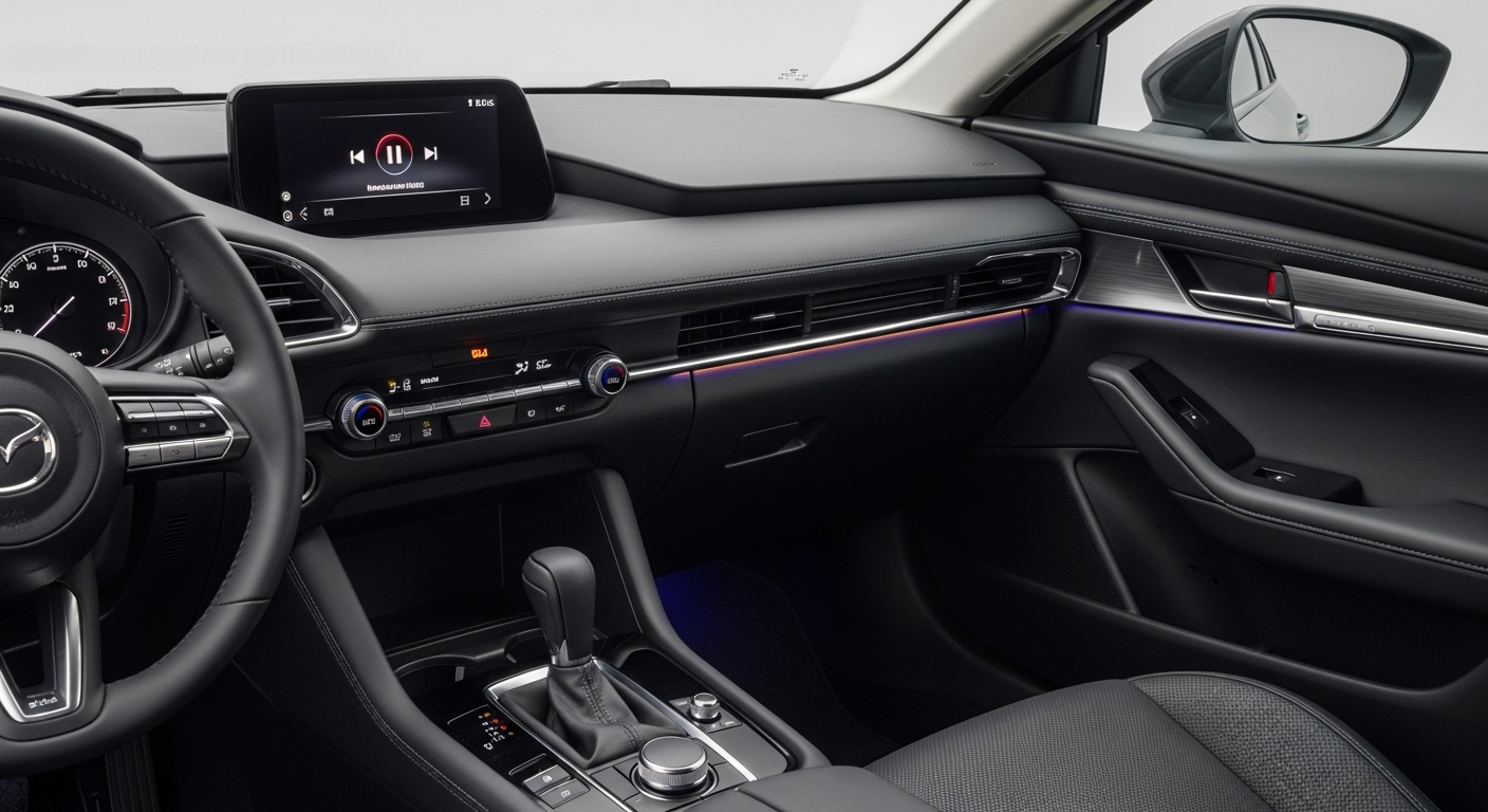 Pantalla de Mazda CX-5 con falla de reinicio infinito