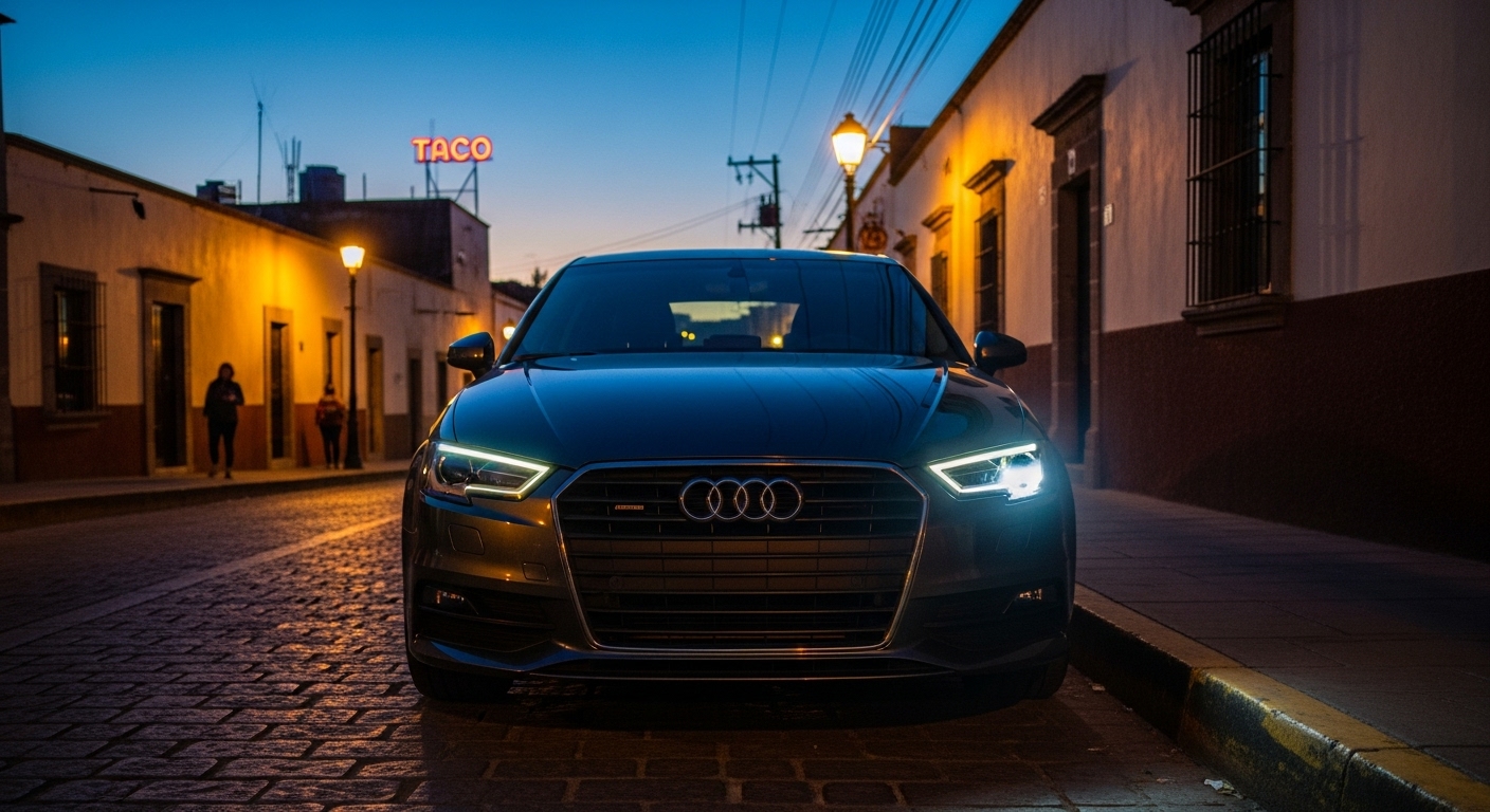 Taller reparando módulo driver de faro LED en México