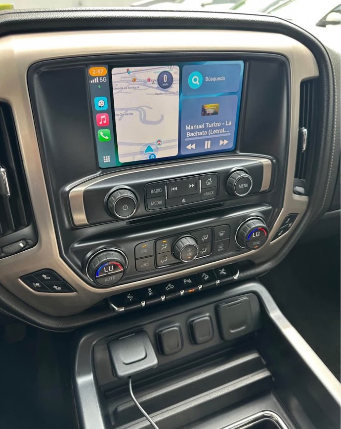 Módulo de radio sin señal o sin audio.